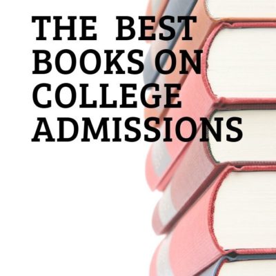 Stack of best books on college admissions