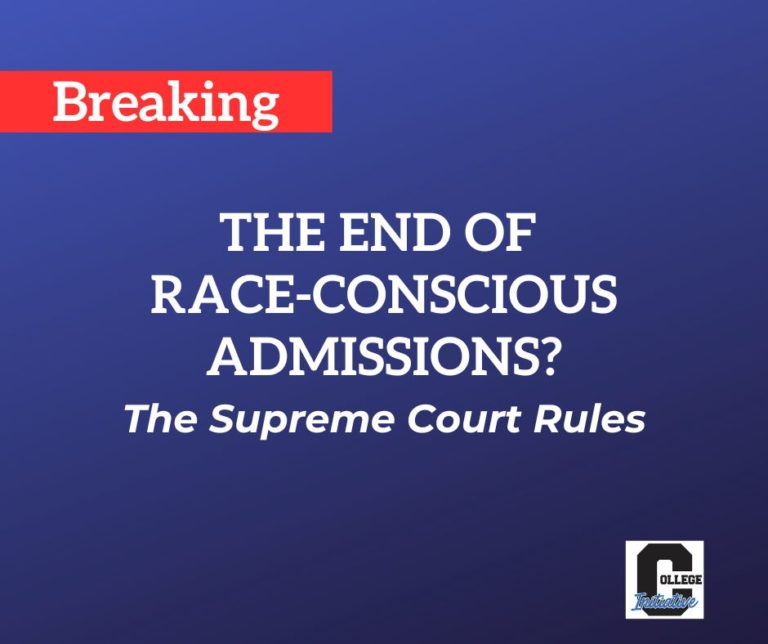 The End of Race-Conscious Admissions – Or Is it?