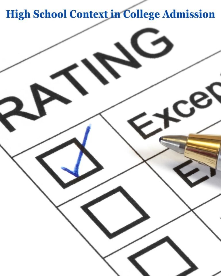 The Importance of High School Context in College Admission
